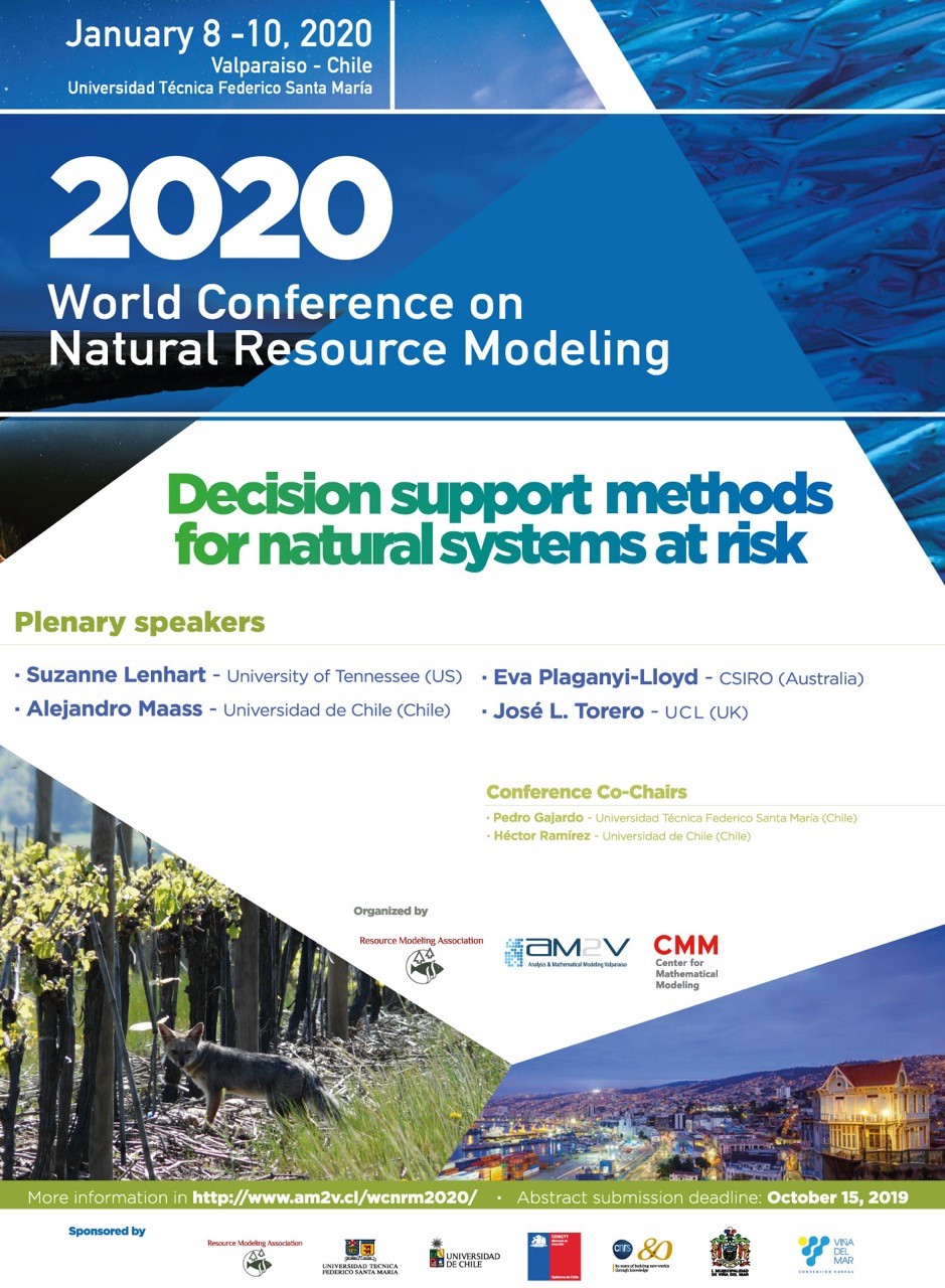World Conference on Natural Resource Modeling (WCNRM 2020) SOMACHI